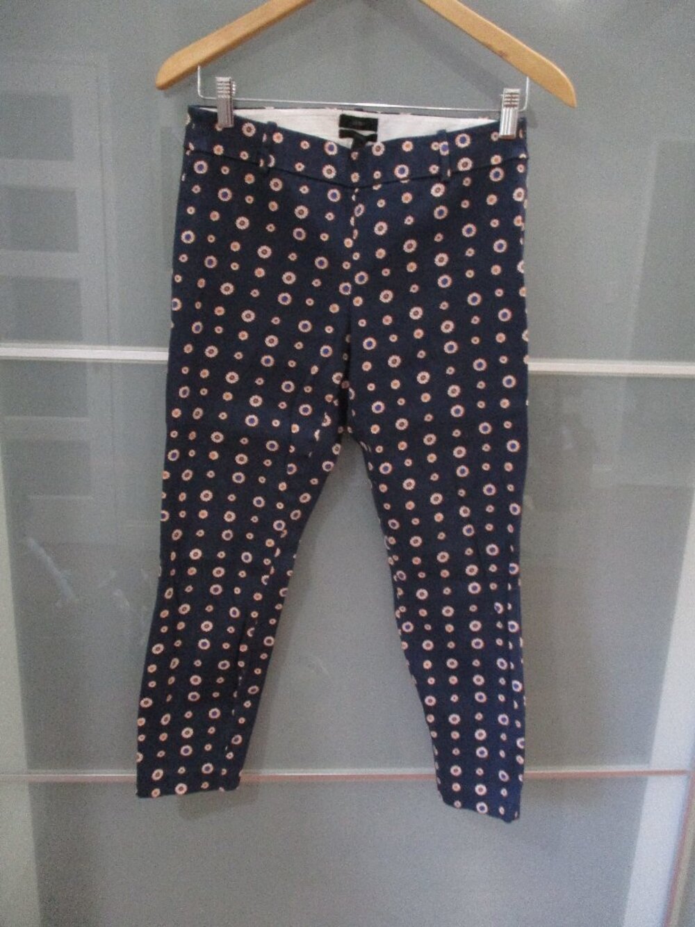 J. Crew Minnie Floral Pattern Pants Cropped